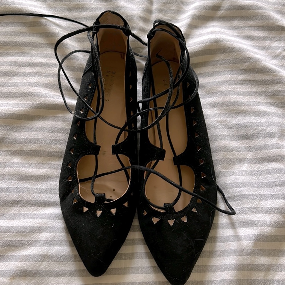 Barney’s suede flats Sz 6 (37)